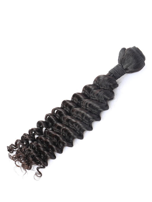 Brasilianische Tressen Natürlich gelockt #1B