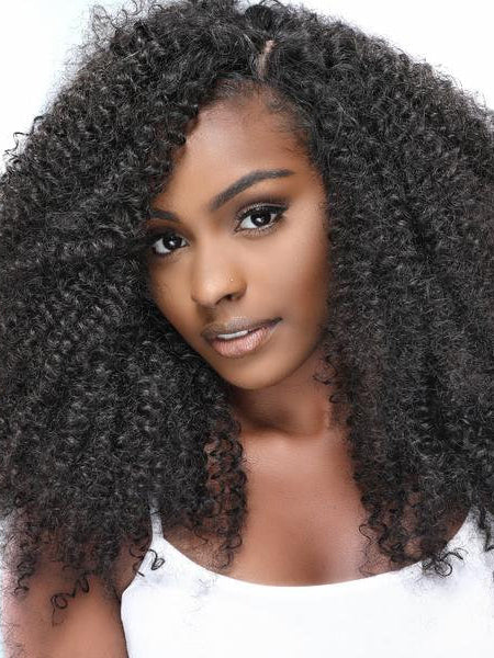 Brasilianische Tressen gelockt #1B