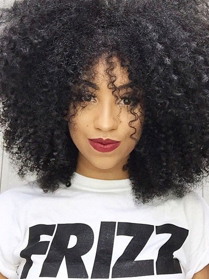 Brasilianische Tressen Natürlich gelockt #1B