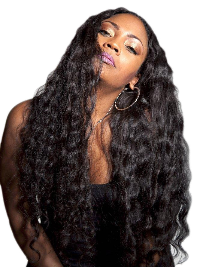 Brasilianische Tressen Natürlich gewellt #1B