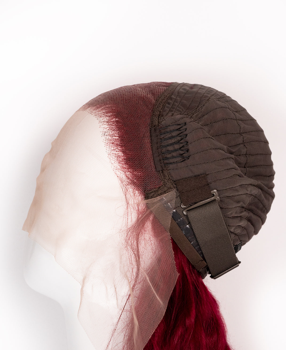 Echthaar Perücke #Cherry red